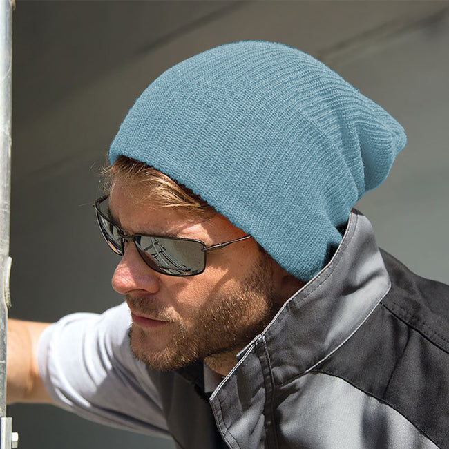 Sky - Back - Result Winter Essentials Core Softex Beanie Hat
