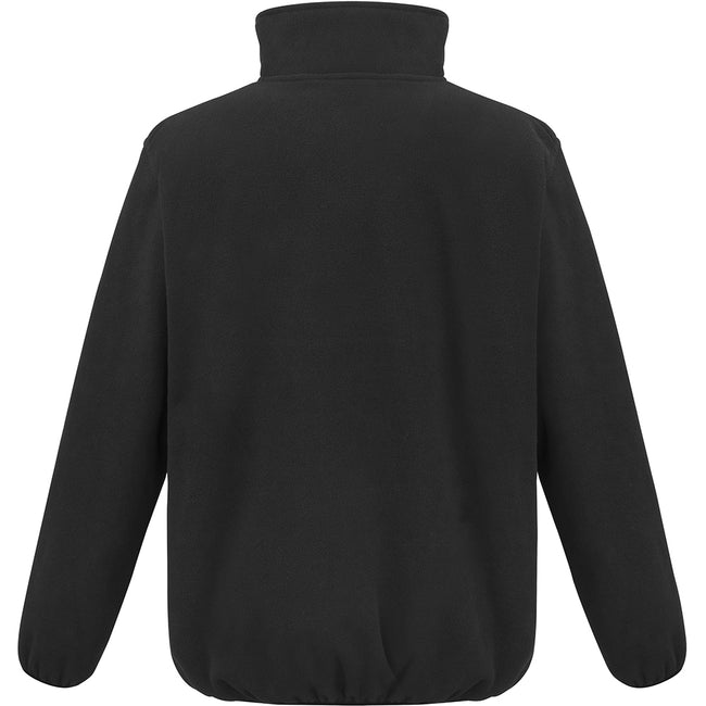 Black - Back - Result Work-Guard Mens Heavy Duty Microfleece Work Jacket