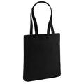 Black - Front - Westford Mill EarthAware Cotton Spring Tote Bag