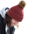 Orange Rust - Back - Beechfield® Unisex Cuffed Design Winter Hat