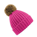 Fuchsia - Front - Beechfield® Unisex Cuffed Design Winter Hat