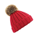 Classic Red - Front - Beechfield® Unisex Cuffed Design Winter Hat