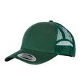 Bottle Green-Bottle Green - Front - Yupoong Flexfit Retro Snapback Trucker Cap