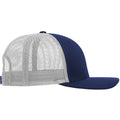 Navy-White - Back - Yupoong Flexfit Retro Snapback Trucker Cap