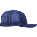 Navy-White - Side - Yupoong Flexfit Retro Snapback Trucker Cap