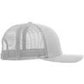 White-White - Back - Yupoong Flexfit Retro Snapback Trucker Cap