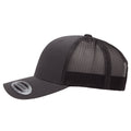 DK GRY - Back - Yupoong Flexfit Retro Snapback Trucker Cap