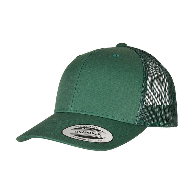 Bottle Green-Bottle Green - Back - Yupoong Flexfit Retro Snapback Trucker Cap