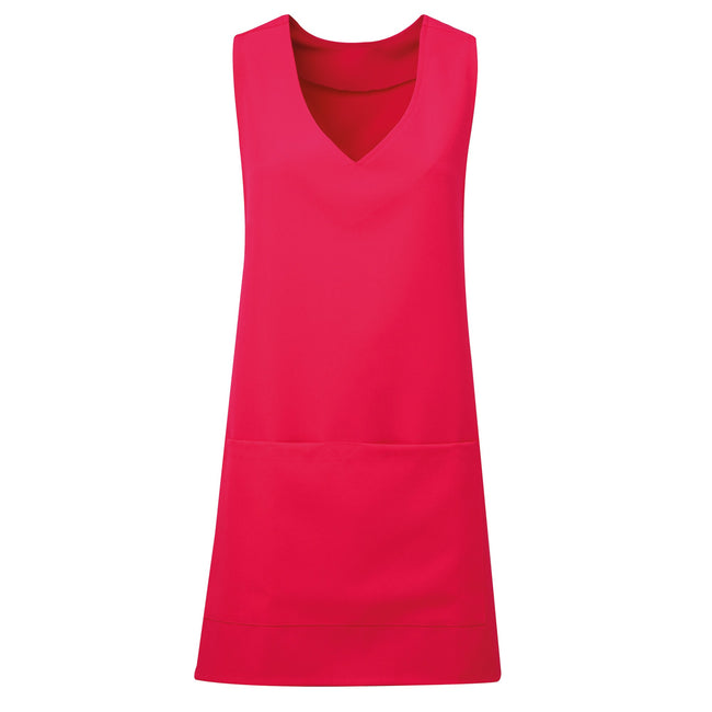 Hot Pink - Front - Premier Unisex Wrap-Around Tunic