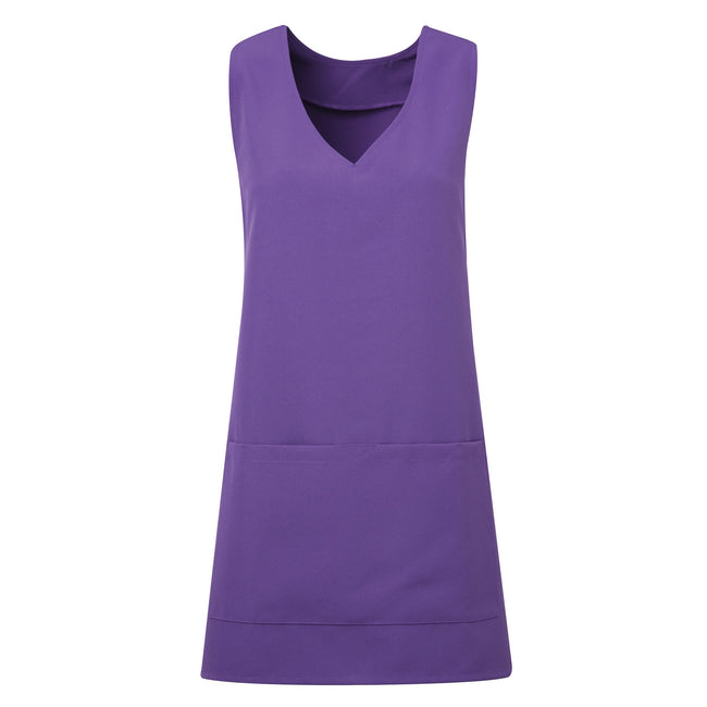 Purple - Front - Premier Unisex Wrap-Around Tunic