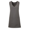 Dark Gray - Front - Premier Unisex Wrap-Around Tunic