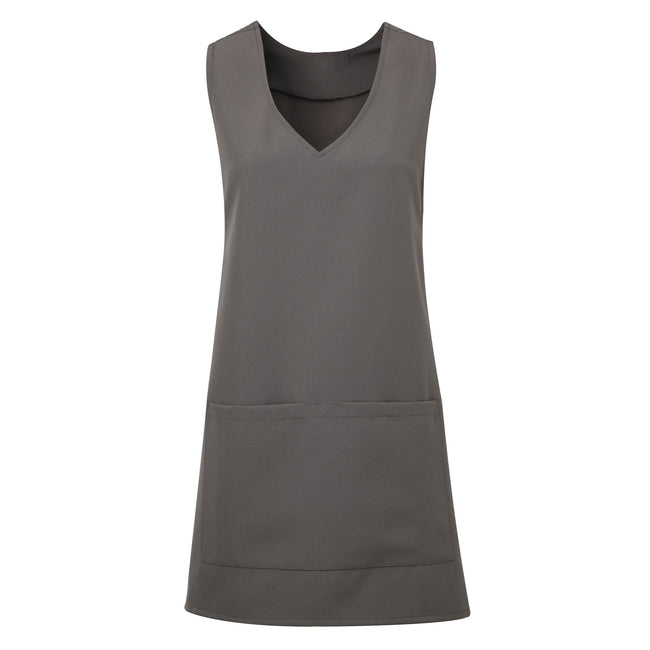 Dark Gray - Front - Premier Unisex Wrap-Around Tunic