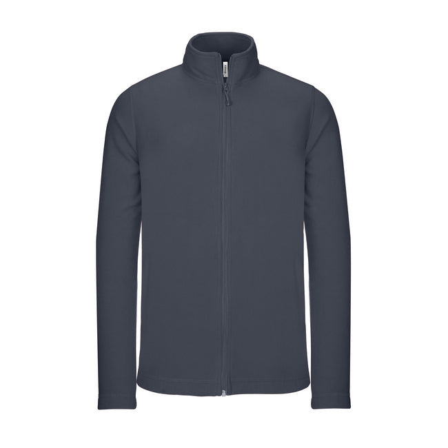Convoy Gray - Front - Kariban Mens Full Zip Microfleece Jacket