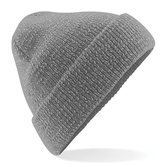 Graphite Gray - Front - Beechfield Unisex Reflective Beanie