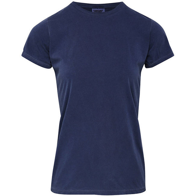 Blue Jean - Front - Comfort Colors Womens-Ladies Fitted Tee