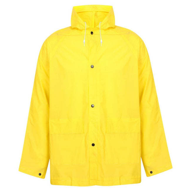 Yellow - Front - SplashMacs Unisex Adults Rain Jacket