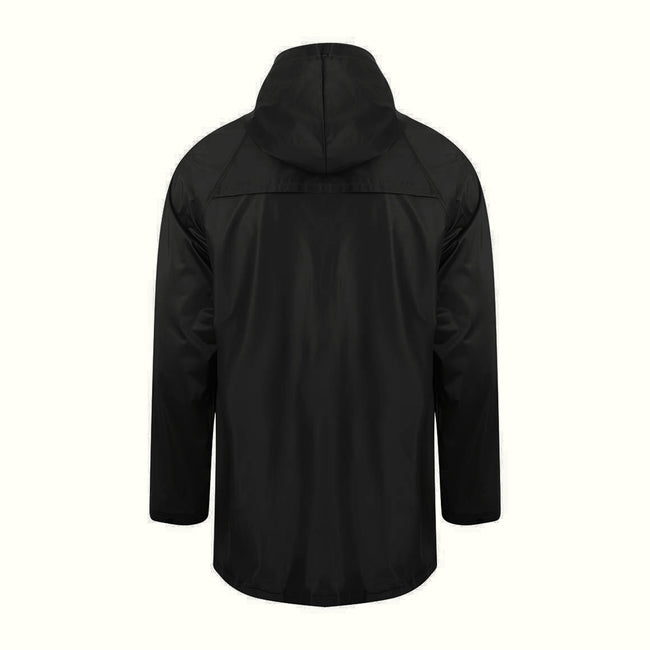 Black - Back - SplashMacs Unisex Adults Rain Jacket