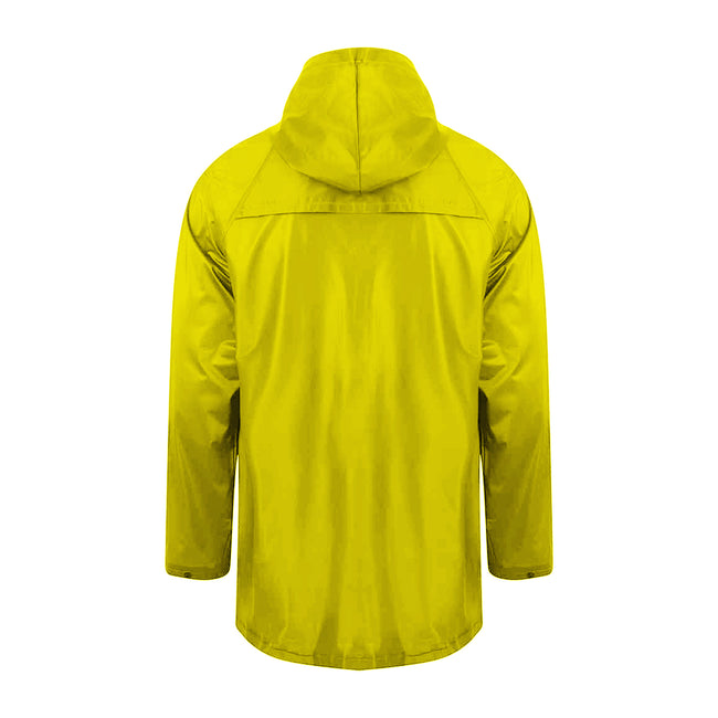 Yellow - Back - SplashMacs Unisex Adults Rain Jacket