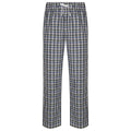 White-Multi Check - Front - Skinnifit Mens Tartan Lounge Pants