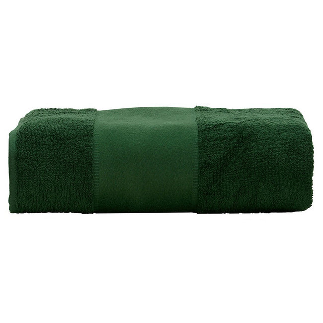 Dark Green - Front - A&R Towels Print-Me Bath Towel
