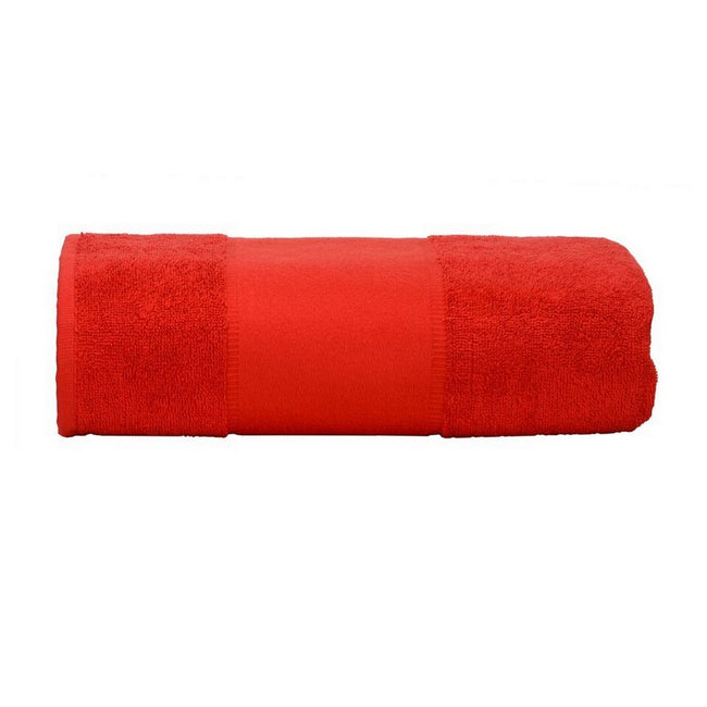Fire Red - Front - A&R Towels Print-Me Bath Towel