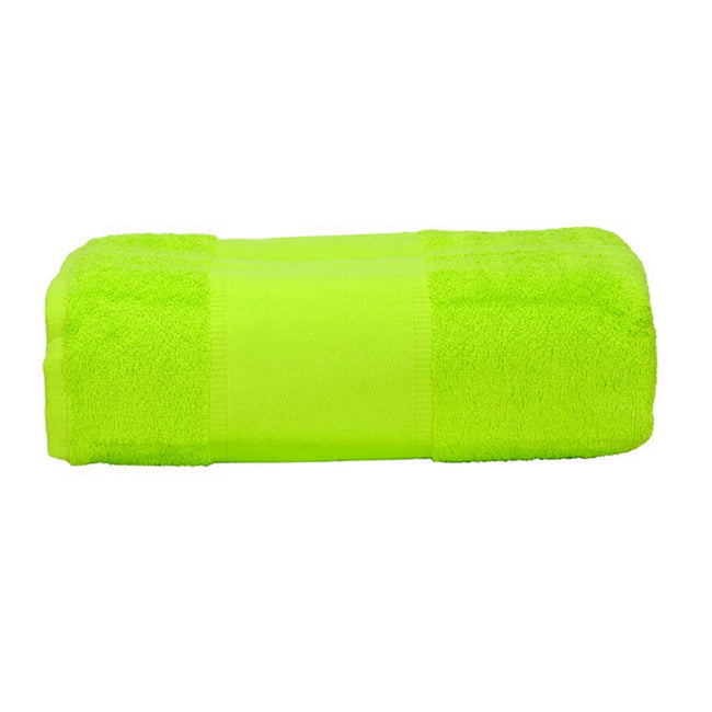 Lime Green - Front - A&R Towels Print-Me Big Towel