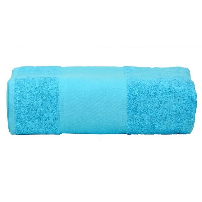 Aqua Blue - Front - A&R Towels Print-Me Big Towel