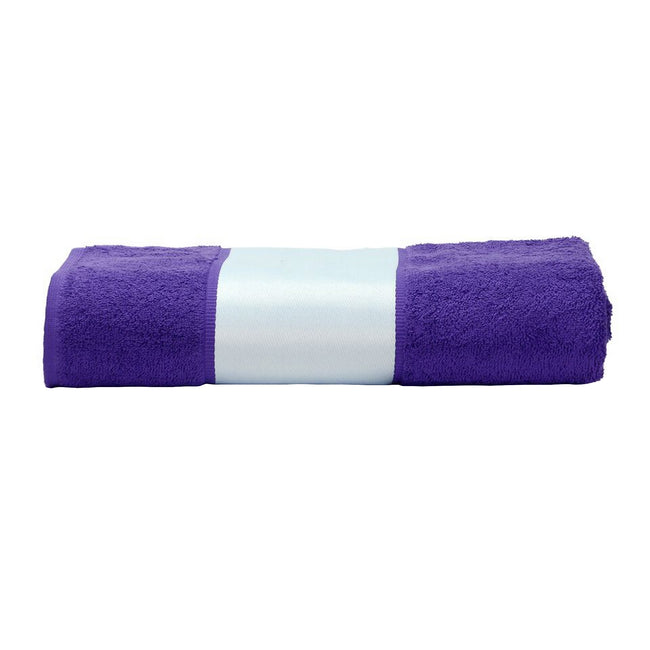 Purple - Front - A&R Towels Subli-Me Hand Towel