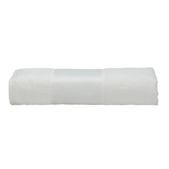 White - Front - A&R Towels Subli-Me Hand Towel