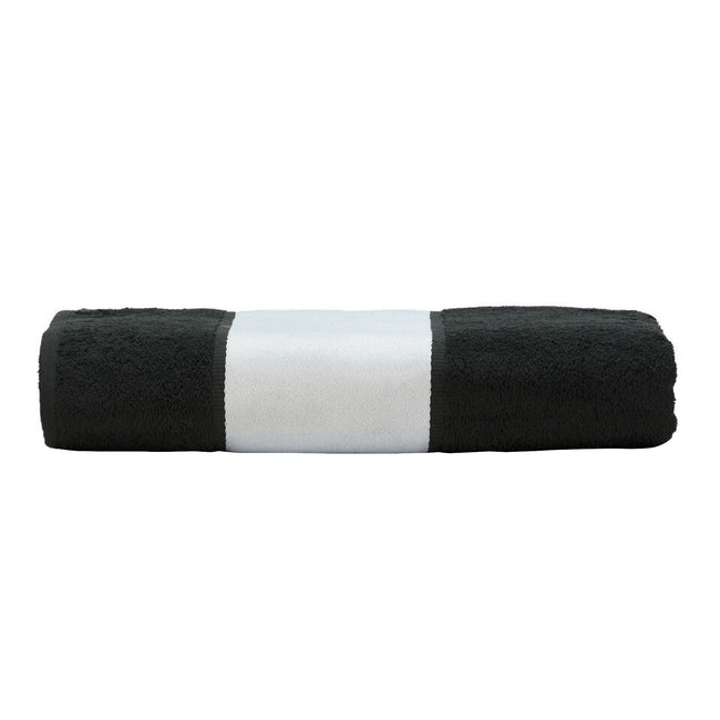 Black - Front - A&R Towels Subli-Me Hand Towel
