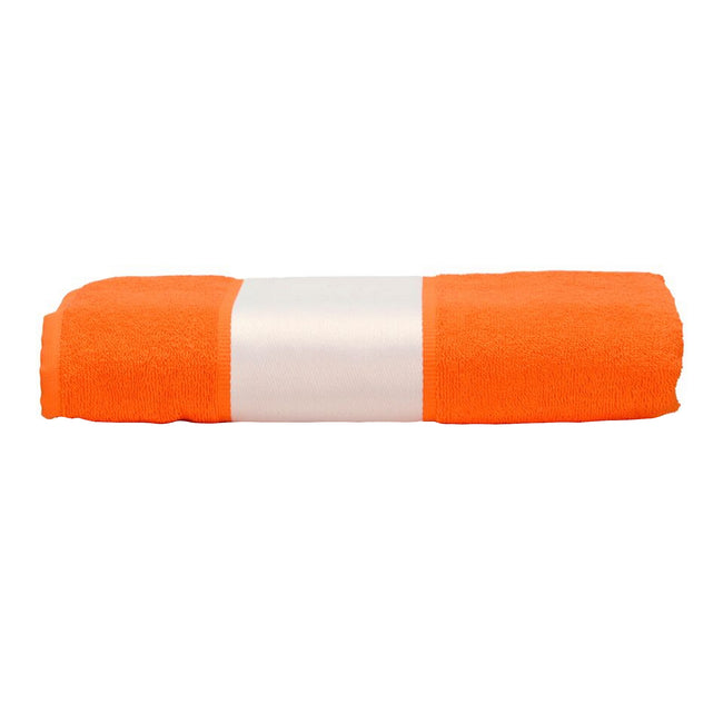 Bright Orange - Front - A&R Towels Subli-Me Hand Towel