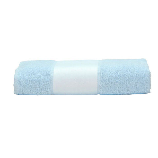 Light Blue - Front - A&R Towels Subli-Me Hand Towel