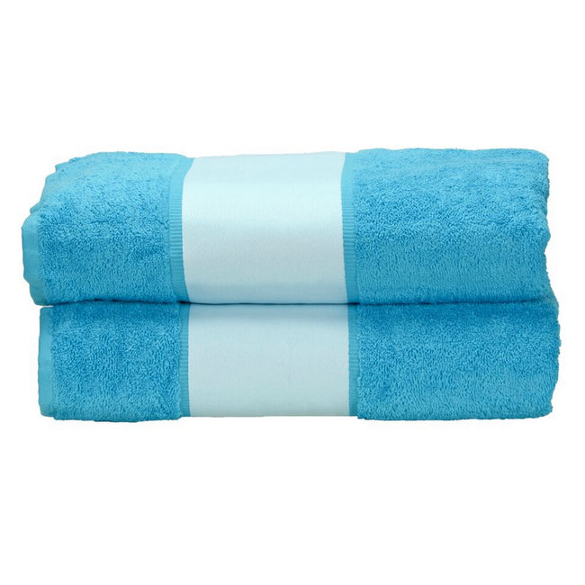 Aqua Blue - Front - A&R Towels Subli-Me Bath Towel