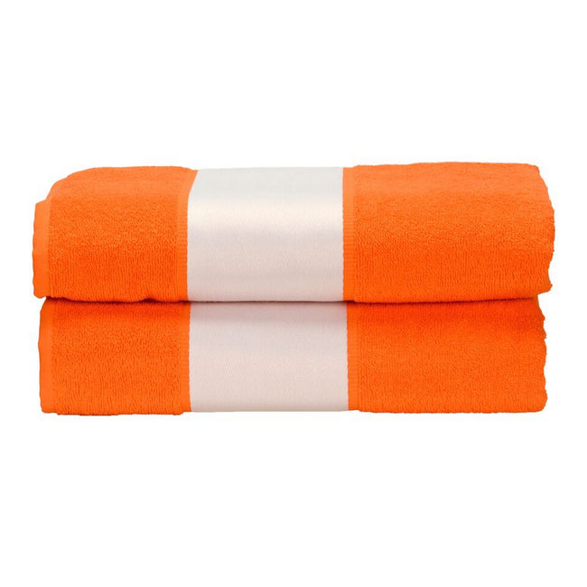 Bright Orange - Front - A&R Towels Subli-Me Bath Towel