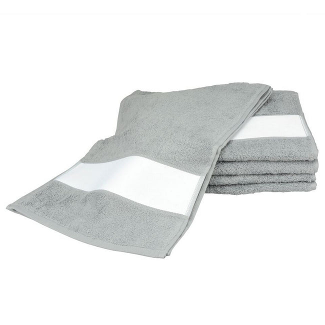 Anthracite Gray - Front - A&R Towels Subli-Me Sport Towel