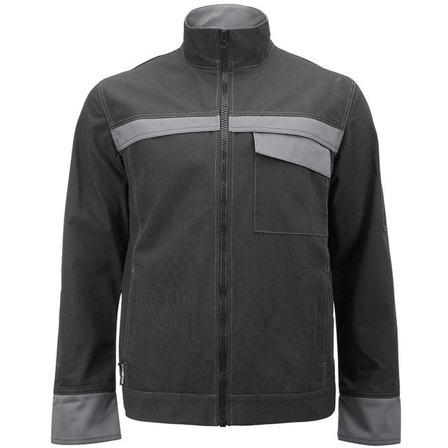 Black-Gray - Front - Alexandra Unisex Tungsten Work Jacket