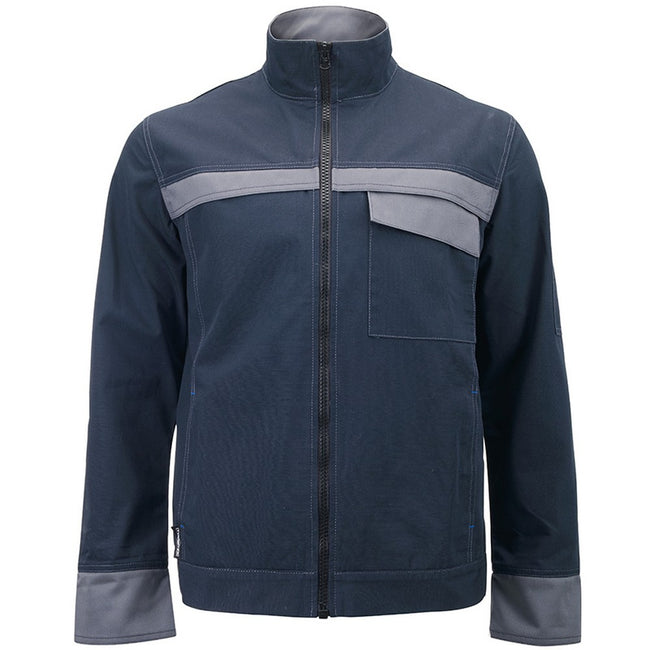 Navy-Gray - Front - Alexandra Unisex Tungsten Work Jacket