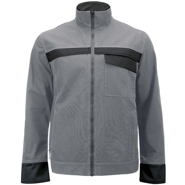 Gray-Black - Front - Alexandra Unisex Tungsten Work Jacket