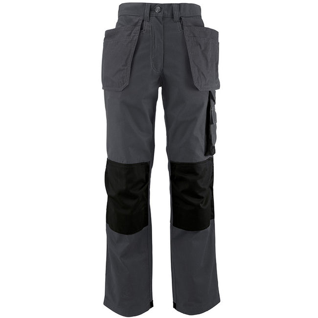 Gray-Black - Front - Alexandra Womens-Ladies Tungsten Holster Work Pants