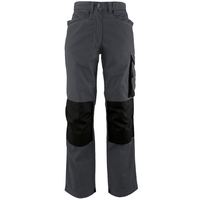 Gray-Black - Back - Alexandra Womens-Ladies Tungsten Holster Work Pants