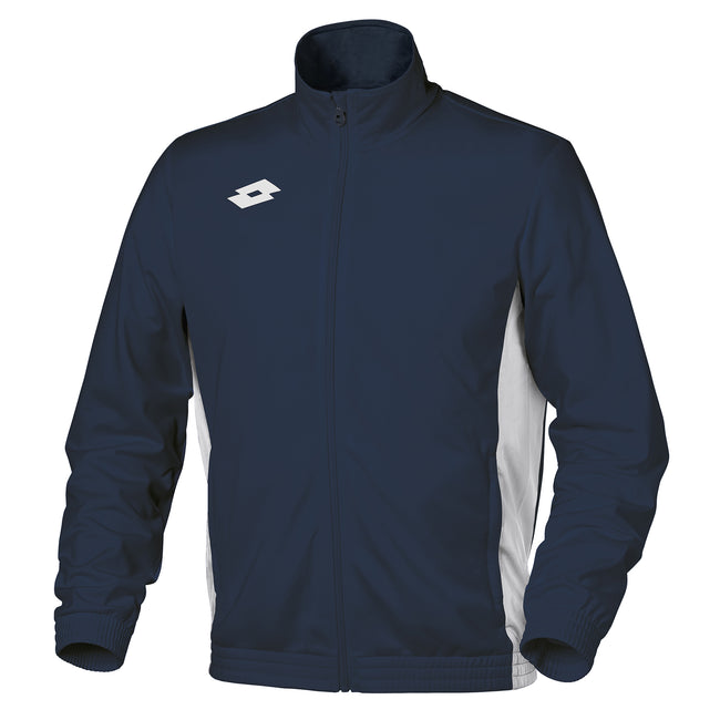 Navy-White - Front - Lotto Junior Unisex Delta Full Zip Sweater