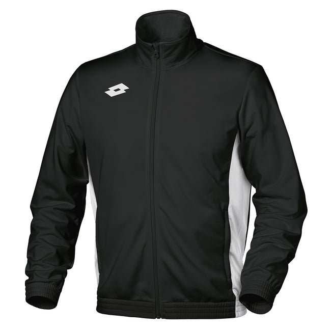Black-White - Front - Lotto Junior Unisex Delta Full Zip Sweater