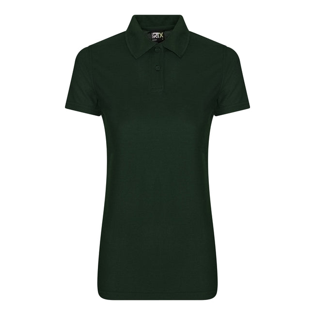 Bottle Green - Front - Pro RTX Womens-Ladies Pro Polyester Polo