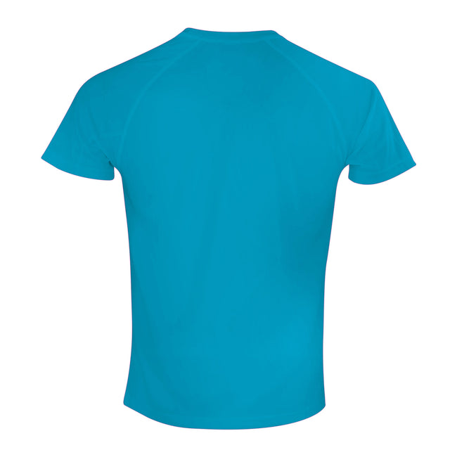 Ocean Blue - Back - Spiro Adults Unisex Impact Aircool Tee