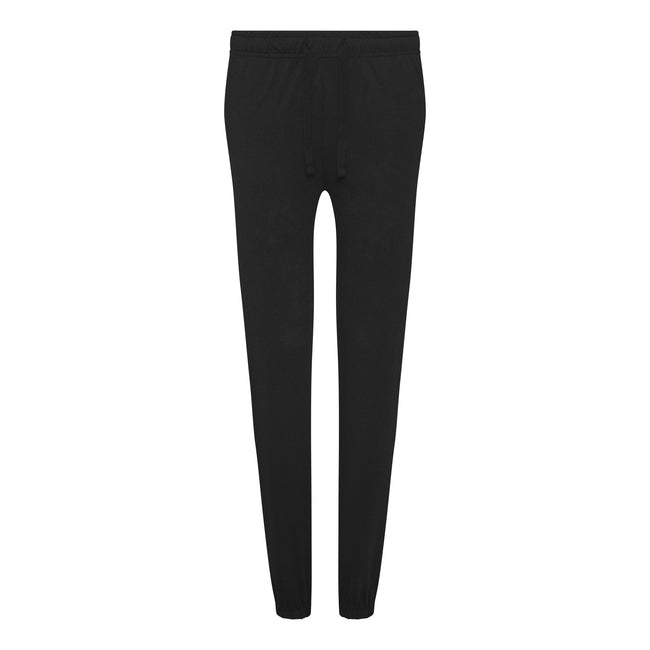 Black - Front - Comfy Co Womens-Ladies Sleepy Pants