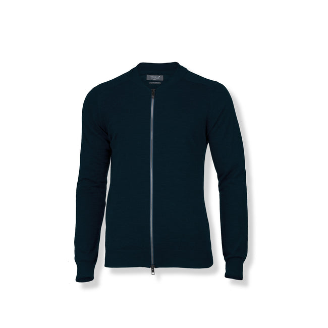 Navy - Front - Nimbus Mens Phoenix Knitted Cardigan