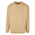 Union Beige - Front - Build Your Brand Mens Crew Neck Plain Sweatshirt