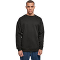 Black - Lifestyle - Build Your Brand Mens Crew Neck Plain Sweatshirt