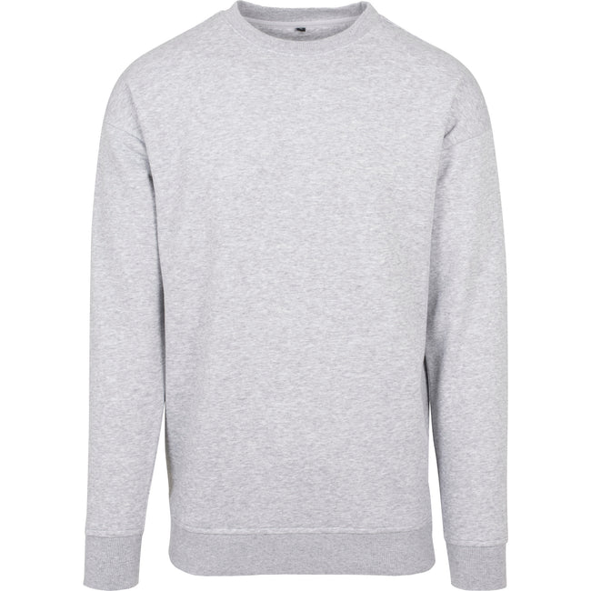 Gray - Front - Build Your Brand Mens Crew Neck Plain Sweatshirt