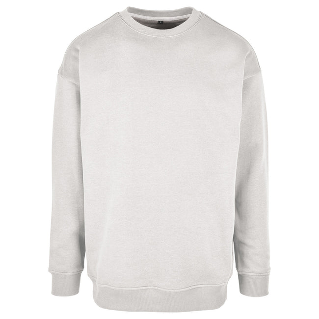Light Asphalt - Front - Build Your Brand Mens Crew Neck Plain Sweatshirt